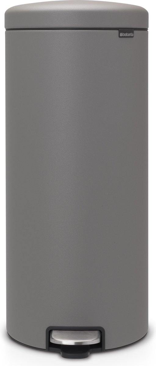 Brabantia NewIcon Pedaalemmer, 30L mineral concrete grey